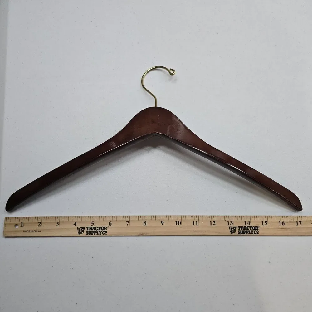 Tommy Bahama Wooden Shirt Hanger 17.5in Dark Wood